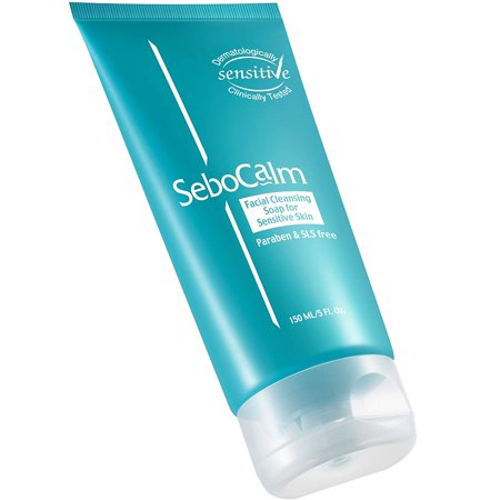 Sensitive Skin Face Wash - Vegan Hypoallergenic Face Soap Moisturizing Liquid Gel Cleanser for Eczema Rosacea and Acne Prone Oily or Combination Dry F