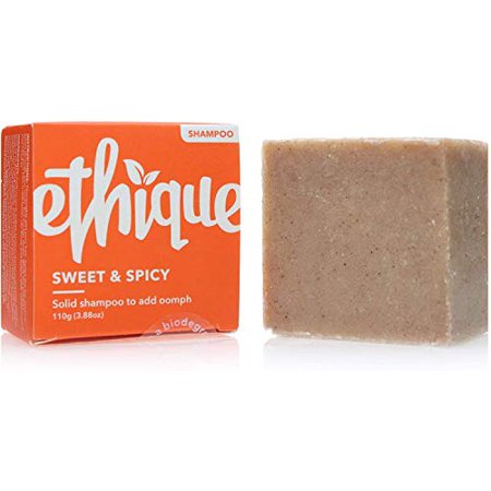Ethique Volumizing Shampoo Bar  Sweet & Spicy - Sustainable Natural Shampoo to Volume Bounce  Plastic Balanced  Vegan  Plant Based  Eco-Friendly 100% 