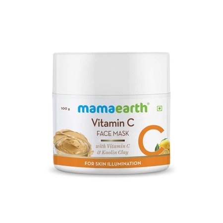Mamaearth Vitamin C Face Mask with Vitamin C & Kaolin Clay for Skin Illumination - 100 G