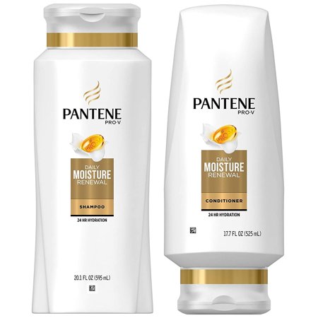 Pro-V Haircare - Daily Moisture Renewal - Shampoo (20.1 FL OZ) & Conditioner (17.7 FL OZ) Set - One (1) Set