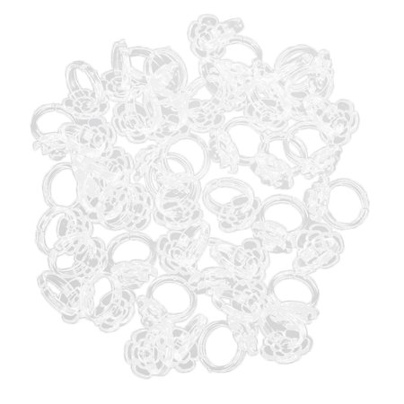 50pcs UV Gel Color Pops Display Ring Set  Flower Colour Display Chart Removable