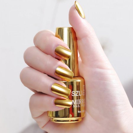 MEROTABLE 18ml Sexy Metallic Nail Polish Mirror Gel Nail Polish 1