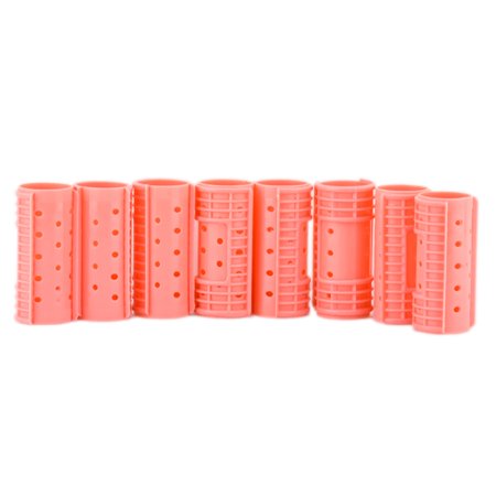 Option : 1 1/8  Pink / 8 Pack #4719   Diane Snap-on Magnetic Rollers   Hair Scalp Head - Pack of 2 W/ SLEEKSHOP Teasing Comb