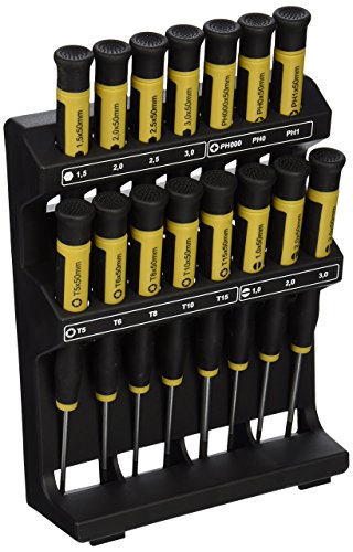 MICRO Screwdrivers  15 Pcs. with Holder