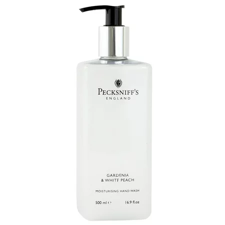 16.9 Fluid Oz Hand Wash (Gardenia & White Peach) - Gentle Cleanser for Sensitive Skin - Moisturizing & Hydrating - All Natural Cruelty Free Hand Wash 