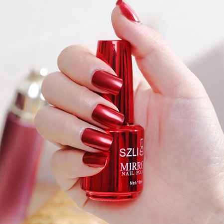 18ml Sexy Metallic Nail Polish Mirror Gel Nail Polish 4