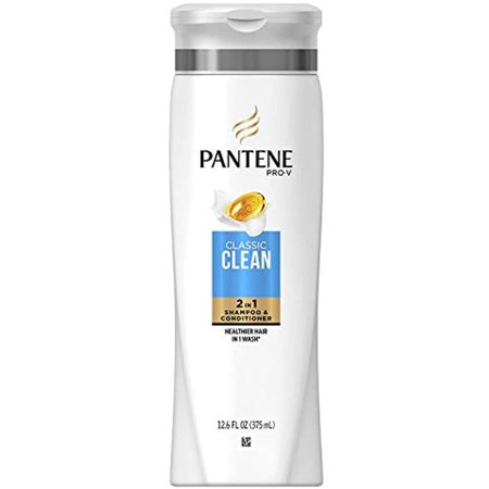 Pantene Pro-V Classic Clean Shampoo  White  12.6 Fl Oz (Pack of 1)