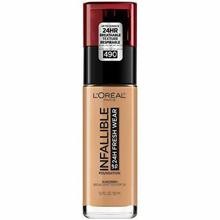 L Oreal Paris Makeup Infallible up to 24 Hour Fresh Wear Foundation Shade 490- Golden Amber