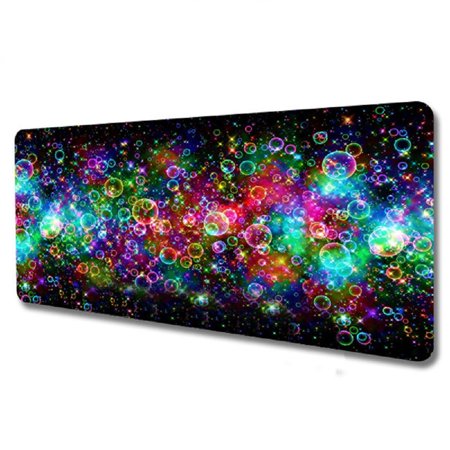 Extended Gaming Mouse Pad with Stitched Edges  Large Mousepad with Premium-Textured Cloth  Non-Slip Rubber Base  Waterproof Keyboard Pad  Desk Mat for