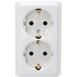 Kopp Steckdosenleiste Ohne Schalter 2fach Arktis-Weiß Ohne Stecker 120101001 (120101001)