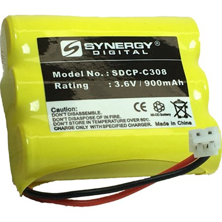 Nomad 1128 Cordless Phone Battery Ni-CD  3.6 Volt  900 MAh - Ultra Hi-Capacity - Replacement for at&T  Panasonic  VTech 80-5071-00-00  RadioShack 23-2
