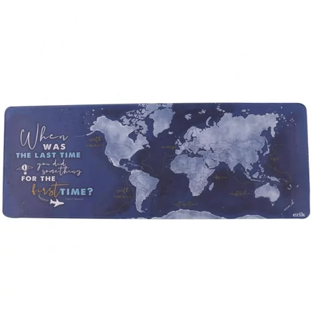 Extended Map Gaming Mouse Pad XXL Large Big Computer Keyboard Mouse Mat Desk Pad with Non-Slip Base and Stitched Edge for Home Office Gaming Work
