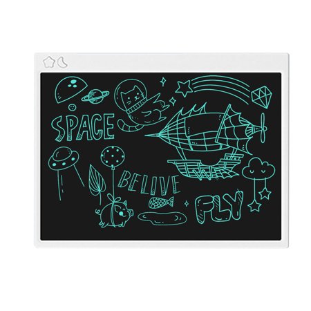 16 Inch LCD Writing Tablet Electronic Digital Drawing Board Rechargeable Writing Pad Single Color Screen One-Click Erase with Lock Button Gift for Chi