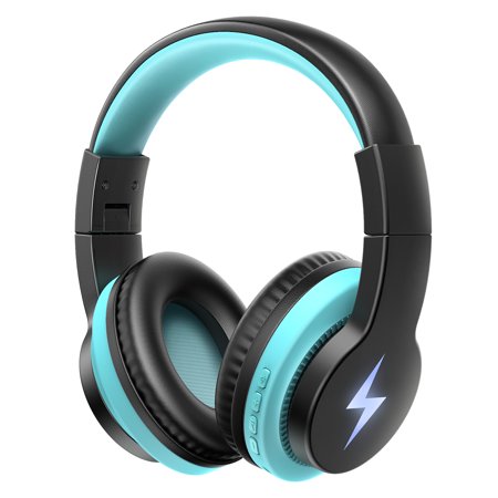 bluetooth kids headphones light up  jelly comb wireless/wired on-ear headphones with noise cancelling microphone  85/ 94db volume control