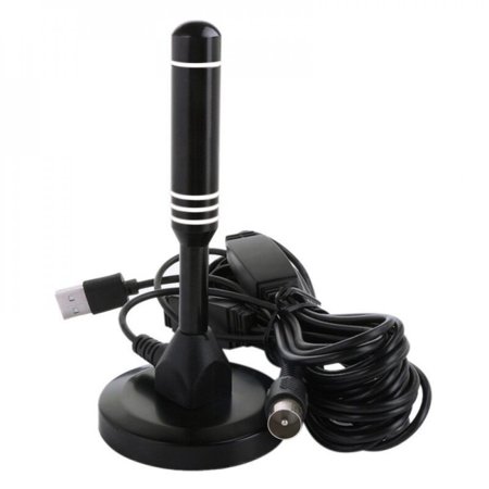 MEROTABLE 200 Mile Range Indoor USB Antenna TV Digital HD Skywire TV 1080P 4K 16ft Coax Cable White