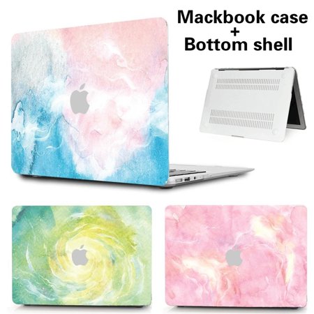 Laptop Case for Macbook Pro 13 -A2251/2289 Marble Color Pattern Macbook Hard Case + Bottom Shell Cover Fit for Macbook Pro 13 -A2251/2289 Case - Blue