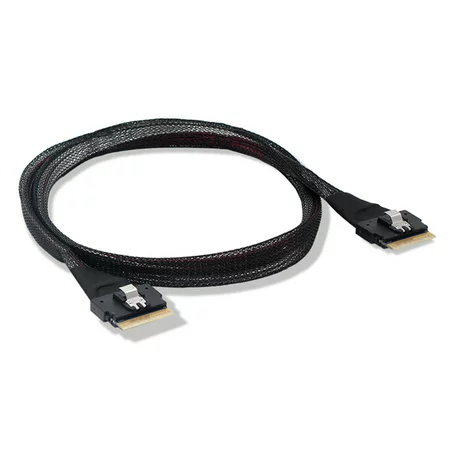 Winnereco Mini SAS Cable Slim SFF-8654 to 8654 8i Server Hard Disk Data Cable (0.5m)