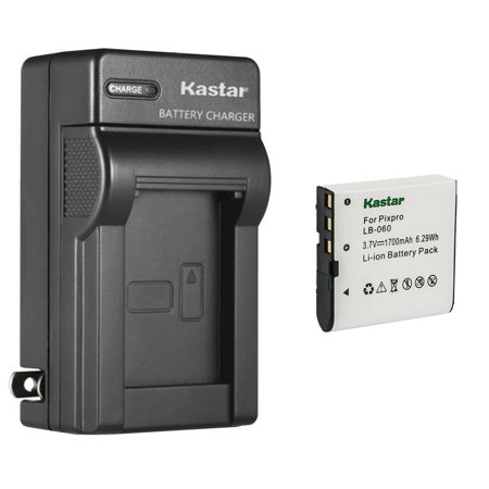 Kastar 1-Pack Battery and AC Wall Charger Replacement for Rekam PREZIO HDC-3531  PREZIO HDC-3533  PREZIO HDC-3535  Rich DVH Series DVH-R30  DVH-R50  D