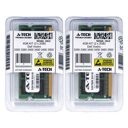 4GB KIT 2 X 2GB Dell Vostro 3350 3360 3400 3450 3460 3500 3550 Ram Memory