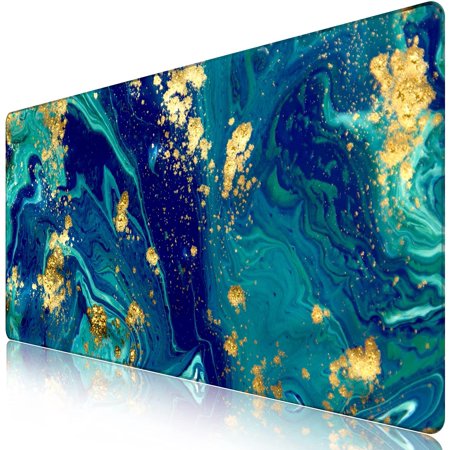 Desk Mat  Extended Gaming Mouse Pad (31.5x15.7 in)  Large Non-Slip Rubber Base Mousepad with Stitched Edges  Waterproof Keyboard Mouse Mat Desk Pad fo