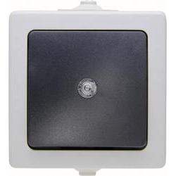 Kopp 566356003 Thermoplast Schwarz - Grau Lichtschalter (566356003)