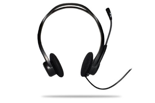 Logitech 960 USB Headset (PC/Mac) with Noise-Canceling Mic in Black thumbnail