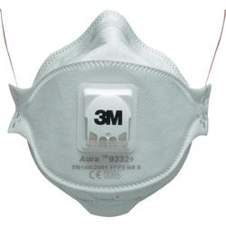 10 X 3M Aura Insulation and Hardwood Respirator, FFP3, Valved, 9332+