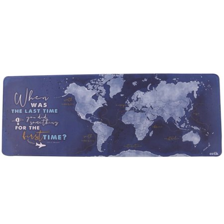 Extended Mouse Pad Map Gaming Mouse Pad  Large Big Computer Keyboard Mouse Mat Desk Pad with Non-Slip Base and Stitched Edge for Home Office Gaming Wo