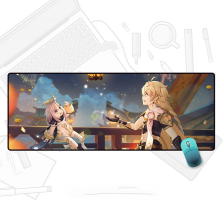 Large Mouse Pad  Extended Gaming Mouse Pad Mat with Non-Slip Base Stitched Mousepad  80×30cm-YS--18