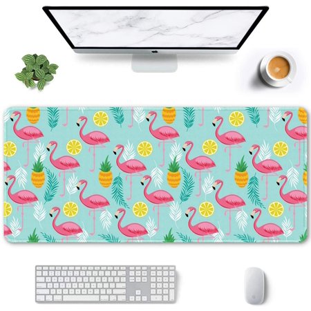Large Mouse Pad  Full Desk XXL Extended Gaming Mouse Pad 35  X 15   Waterproof Desk Mat with Stitched Edges  Non-Slip Laptop Computer Keyboard Mousepa