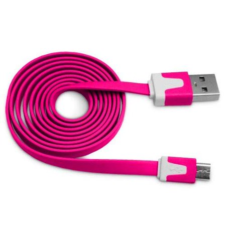 Importer520 Hot Pink 0.9m 3 Ft (Extra Long) Micro USB Data Sync Charger Cable ForHTC?Windows Phone 8X HTC 6990 HTC Zenith(at & T  T Mobile  Verizon)