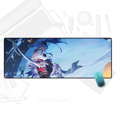 Large Mouse Pad  Extended Gaming Mouse Pad Mat with Non-Slip Base Stitched Mousepad  80×30cm-YS--17