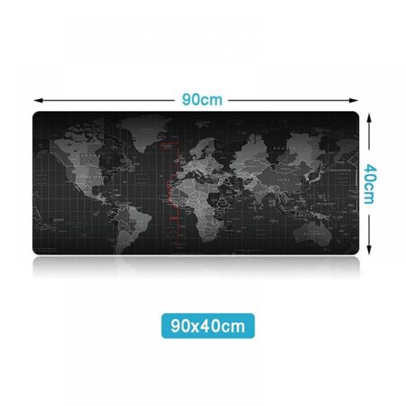 Balems Large Gaming Mouse Pad with Stitched Edges  Extended Mousepad with Superior Micro-Weave Cloth  Non-Slip Base  Water Resist Keyboard Pad  Desk M