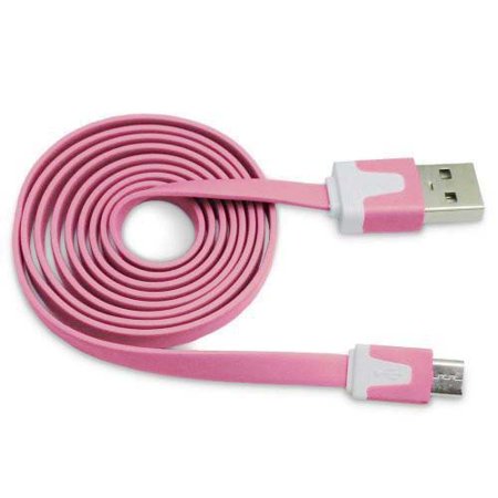 Importer520 Light Pink 0.9m 3 Ft (Extra Long) Micro USB Data Sync Charger Cable ForHTC?Windows Phone 8X HTC 6990 HTC Zenith(at&T)  T Mobile  Verizon)