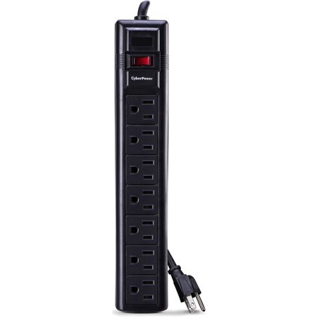 CyberPower CSB7012 Essential 7-Outlets Surge Suppressor with 1500 Joules and 12FT CordPlain Brown Boxes
