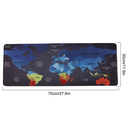 Map Gaming Mouse Pad  Extended Mouse Pad  XXL Large Big Computer Keyboard Mouse Mat Desk Pad with Non-Slip Base and Stitched Edge for Home Office Gami