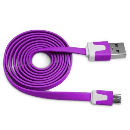 Importer520 Purple 0.9m 3 Ft (Extra Long) Micro USB Data Sync Charger Cable ForHTC?Windows Phone 8X HTC 6990 HTC Zenith(at & T  T Mobile  Verizon)
