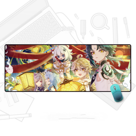 Large Mouse Pad  Extended Gaming Mouse Pad Mat with Non-Slip Base Stitched Mousepad  80×30cm-YS--22