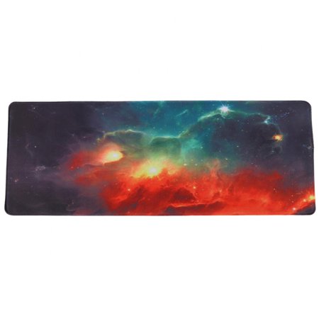 Extended Gaming Mouse Pad XXL Large Big Computer Keyboard Mouse Mat Desk Pad with Non-Slip Base and Stitched Edge for Home Office Gaming Work Galaxy P