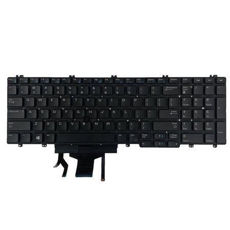 Keyboard US Layout Numeric Plasic Replacement Ergonomic Backlit Mechanical Black Keypad for for Precision 7740 7530 7540 E7530