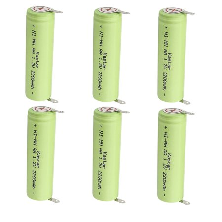 Kastar 6-Pack 1.2V 2200MAh Ni-MH Battery Compatible with Braun 6550 7497 7540 7546 7640 7650 7790 8970 8975 8985 8986 8987 8990 8991 8995 EP100 EP50 E