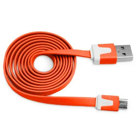 Importer520 Orange 1.8m 6 Ft (Extra Long) Micro USB Data Sync Charger Cable ForHTC?Windows Phone 8X HTC 6990 HTC Zenith(at & T  T Mobile  Verizon)