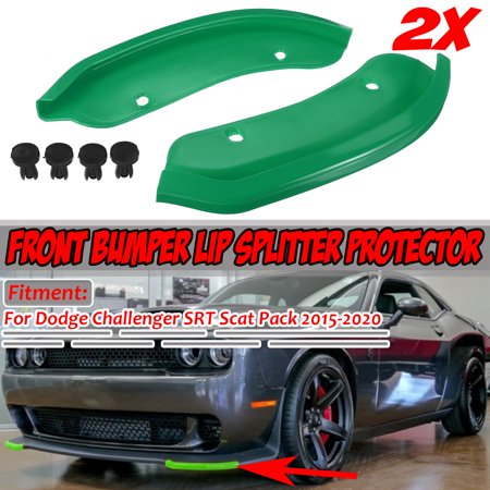 2PCS Front Bumper Lip Splitter Spoiler for Dodge Challenger SRT Scat Pack 15-20
