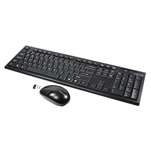 LogiLink ID0104 Keyboard Mouse Included Office RF Wireless QWERTZ Blac thumbnail