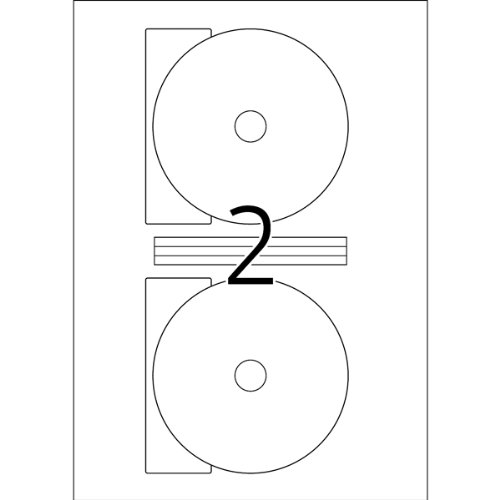 HERMA CD Labels Maxi A4 Ø 116 Mm White Paper Matt Opaque 50 Pcs. thumbnail