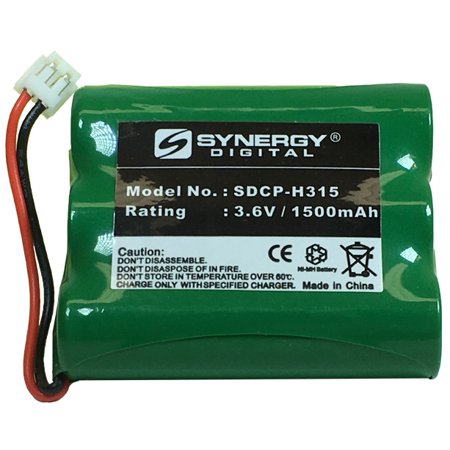GE 2-6990 Cordless Phone Battery Ni-MH  3.6 Volt  1500 MAh - Ultra Hi-Capacity - Replacement for at&T  Panasonic  VTech 80-5071-00-00  RadioShack 23-2