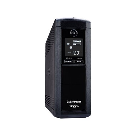 CyberPower Intelligent LCD Series CP1500AVRLCD 1500 VA 900 Watts 12 Outlets UPS