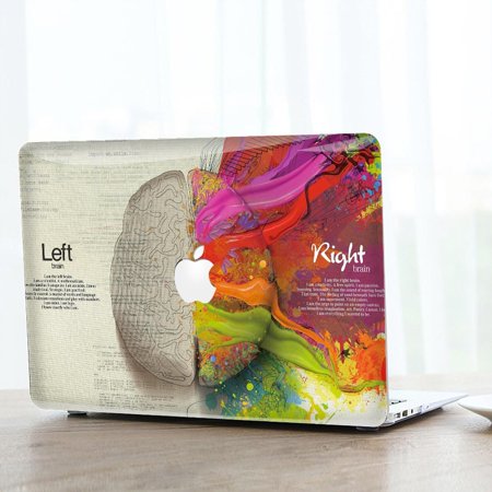 Left and Right Brain Anti-fall Case for Macbook Case 11 12 13 15  Case for MacBook Pro 13 -A2251/Case for MacBook Pro 13 -2289 Black