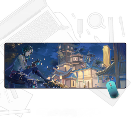 Large Mouse Pad  Extended Gaming Mouse Pad Mat with Non-Slip Base Stitched Mousepad  80×30cm-YS--21