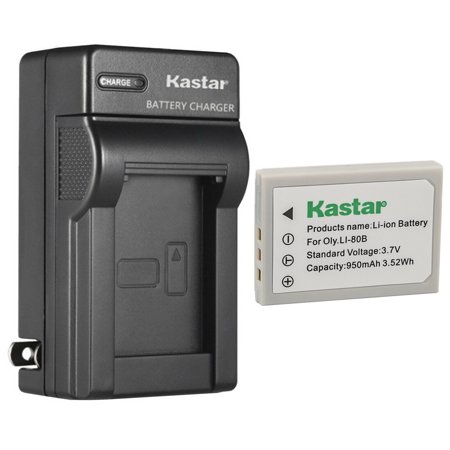 Kastar 1-Pack Battery and AC Wall Charger Replacement for Sealife DS7210  Nytech DS-8210 DS8210  Nytech DS-8310  DS8310  Nytech DM-6331  DM6331  Nytec